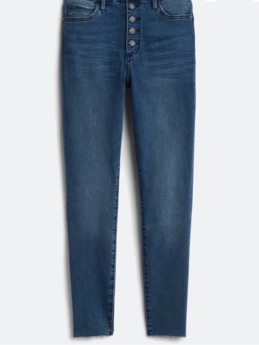 Sam Edelman Stiletto High Rise Button Fly Crop Skinny Jeans 14/32 Inseam 24